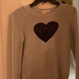 Sparkly long sleeve crew neck Gap sweater.